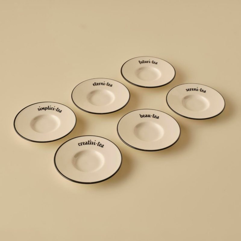 Tea Talk Tea Glass Set Powder / 6 Pieces Black 170 cc - Image 3