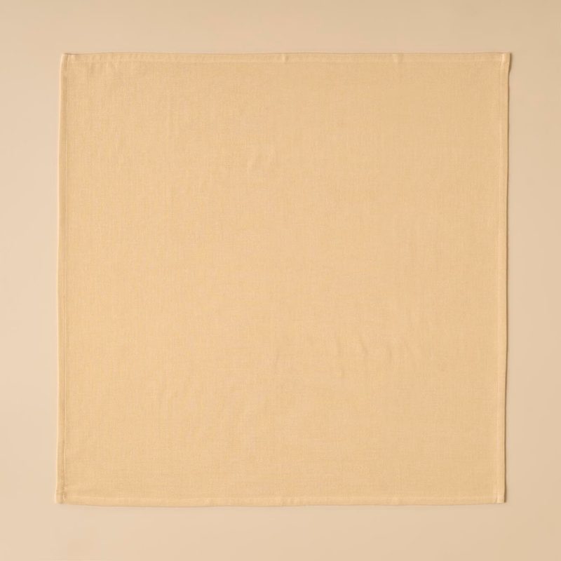 Sloth Muslin Baby Cover Cloth Set - 2 pcs Beige 65x65 cm - Image 2