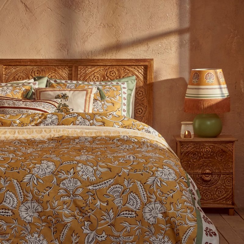 100% Cotton Satin Indian Double Duvet Cover Set - Image 2