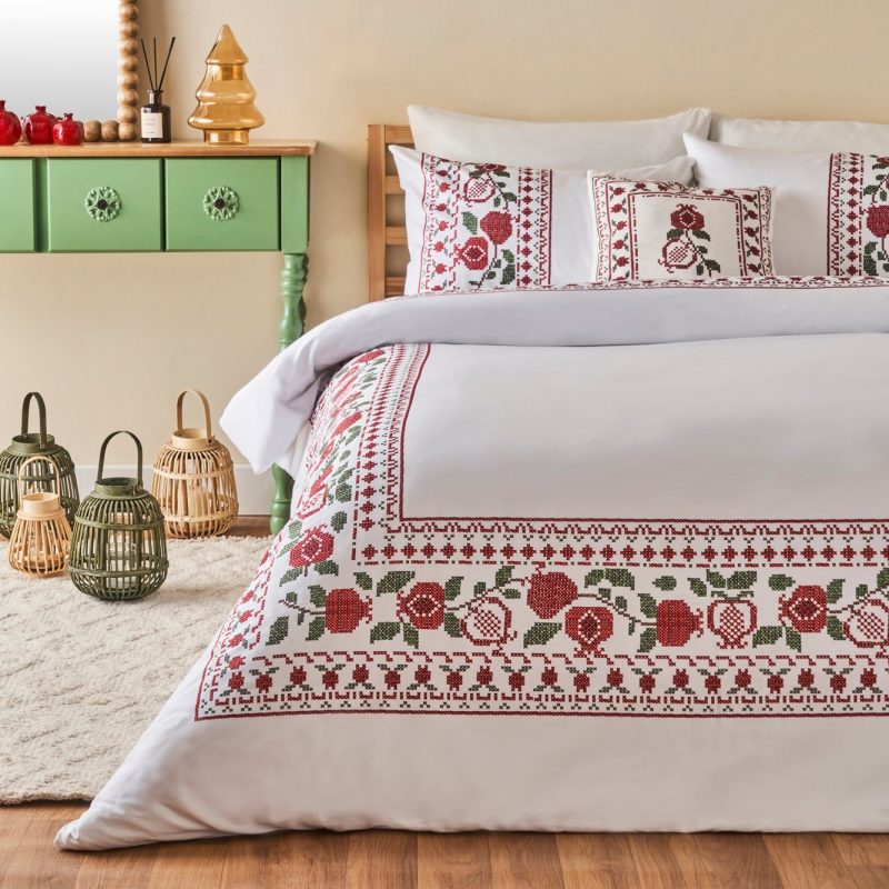 Jolly King Size Duvet Cover Set 100% Cotton Satin