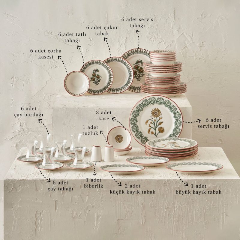 Indian 50 Piece Table Set