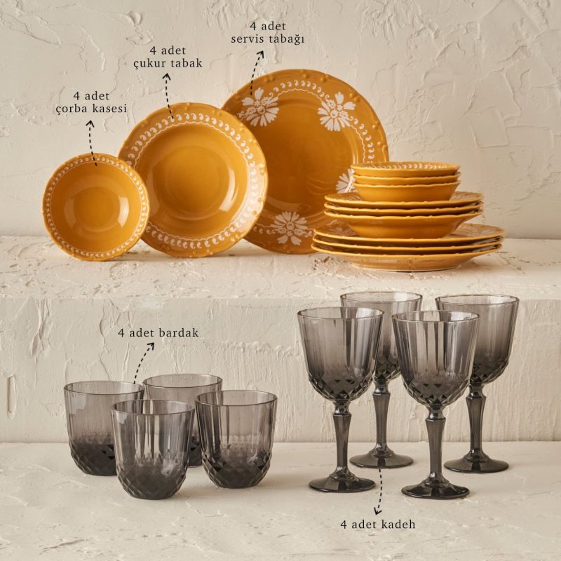 Indian 20 Piece Table Set