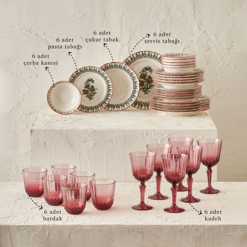 Indian 36 Piece Table Set