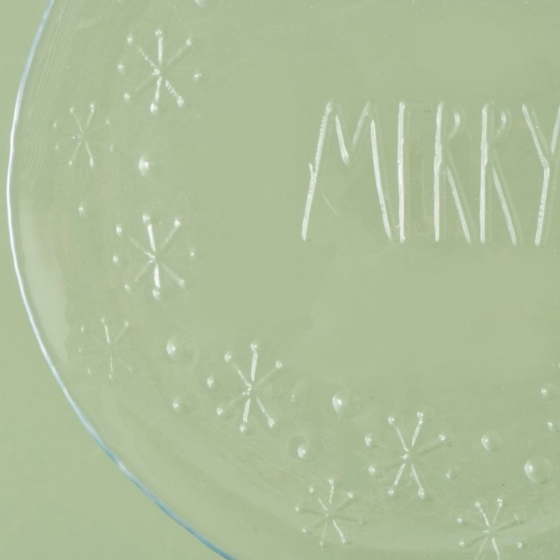 Merry Glass Service Plate Set of 4 28 cm - Image 2