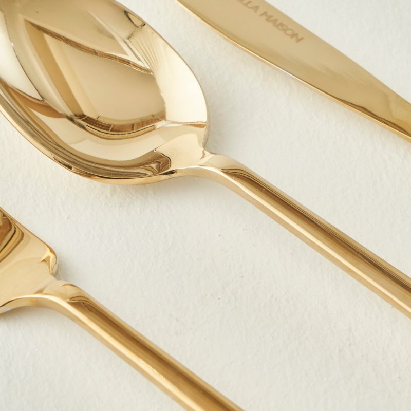 Milano 18 Pieces For 6 People Dessert Cutlery Set Gold - Image 2
