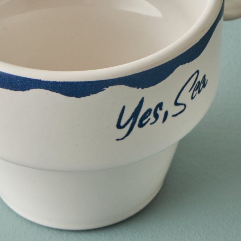 Marine Ceramic Espresso Set of 2 Coffee Cups (105 cc) - Image 3