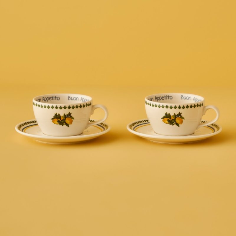 Lemoncello Tea Cup Set of 2