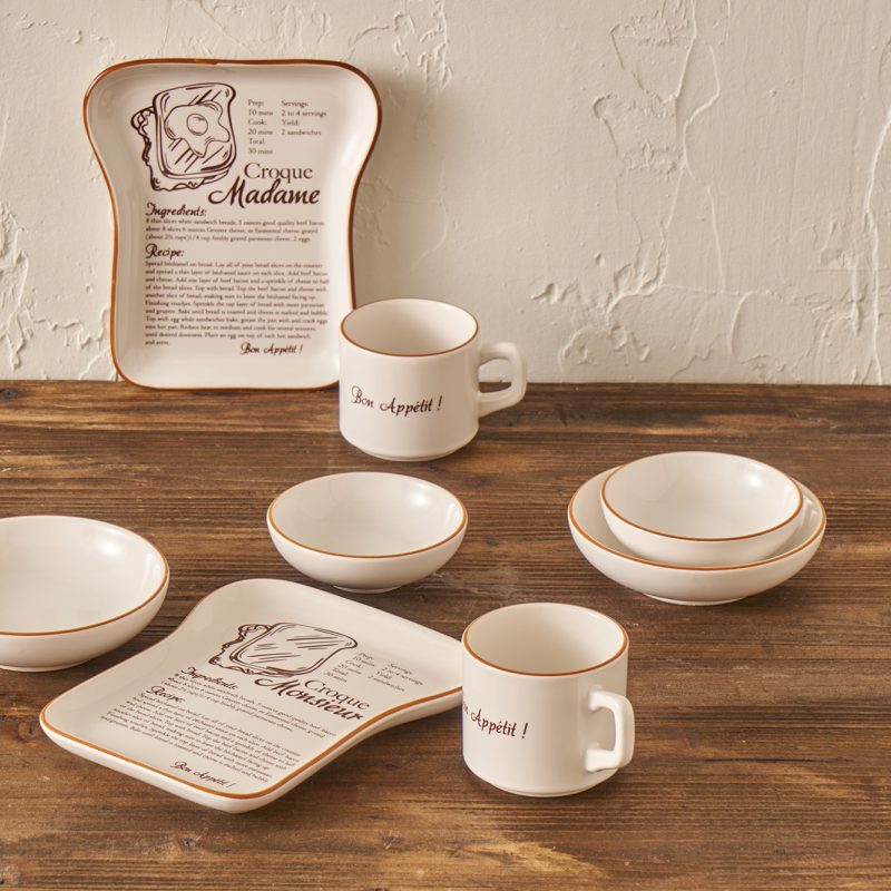 Croque 8-piece Breakfastware Set - Image 2