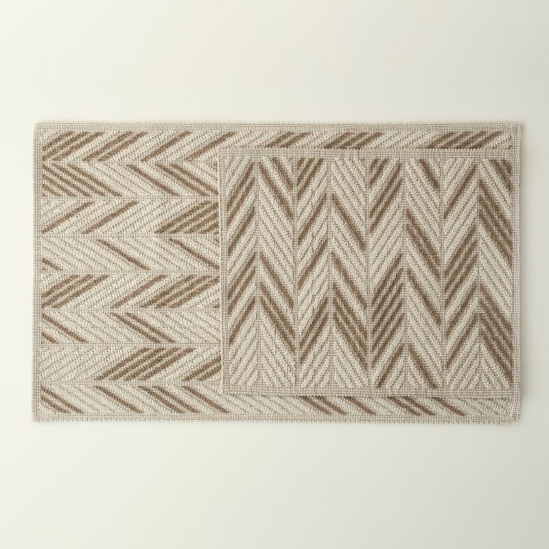 Sunshine Bath Mat Set Mustard Colour (50x100 cm + 40x60 cm)